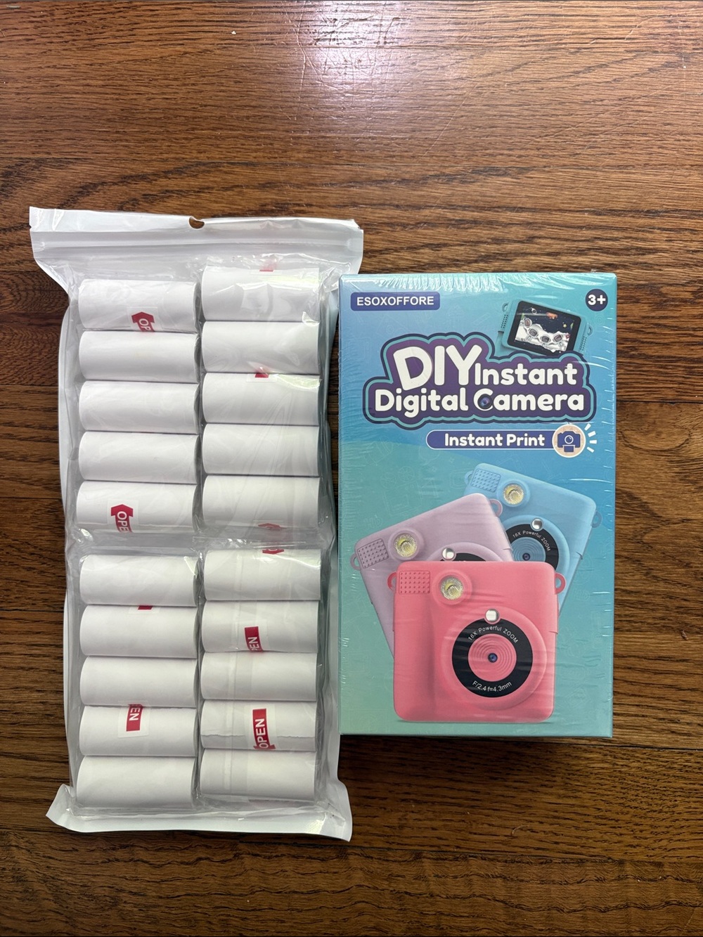 Mini Instant Printer- Camera for Kids with extra rolls